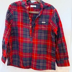 Foque boys plaid Kids Shirt - Red and Blue